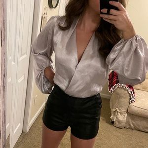 Faux Leather Shorts